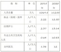 “十三五”全國衛(wèi)生計(jì)生人才發(fā)展規(guī)劃